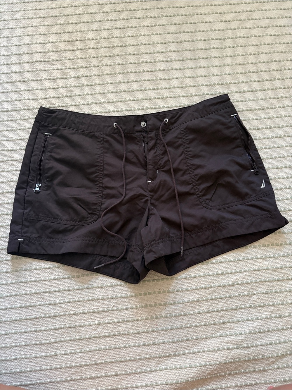 Nautica Black Womenβs Shorts Color - Brown Size - M